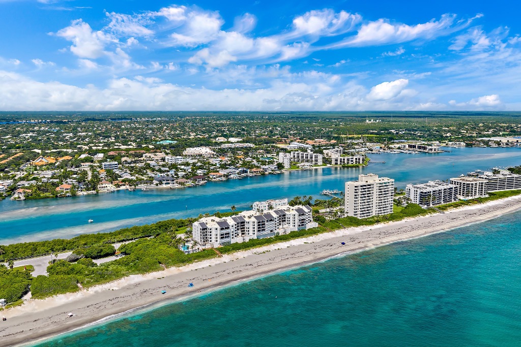 Seawatch from the south aerial — building, Intracoastal and beach