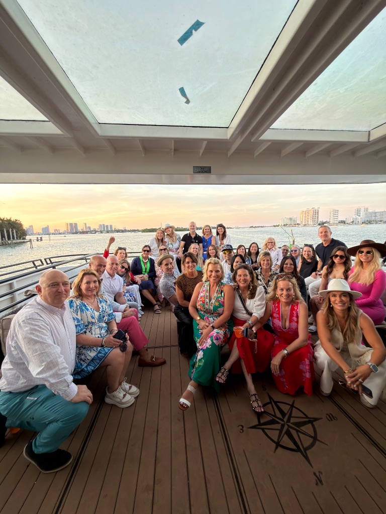 Sunset boat Jupiter Florida luxury waterfront lifestyle and real estate